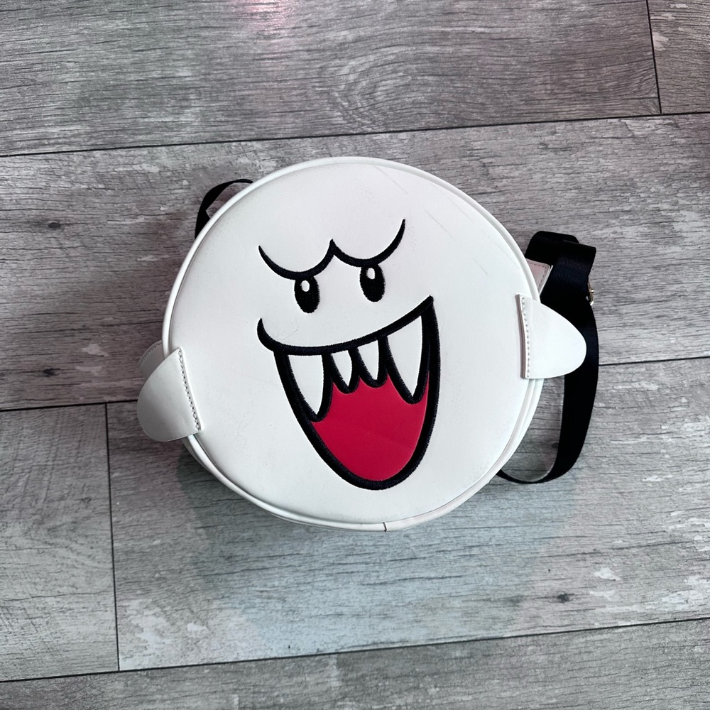GLOW IN THE DARK - White and Black Boo Design Backpack